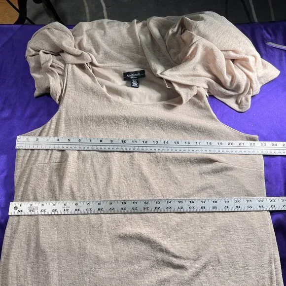 📌R & M Richards Knitted Dress with Attached Open Waterfall Front Cardigan - Picture 8 of 13